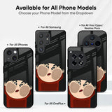 Cartoon In Mirror Glass Case