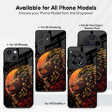 Sun Faced Lion Glass Case