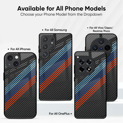 Carbon Inspired Glass Case