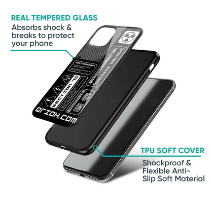 Futuristic Art Glass Case for Redmi Note 12 5G