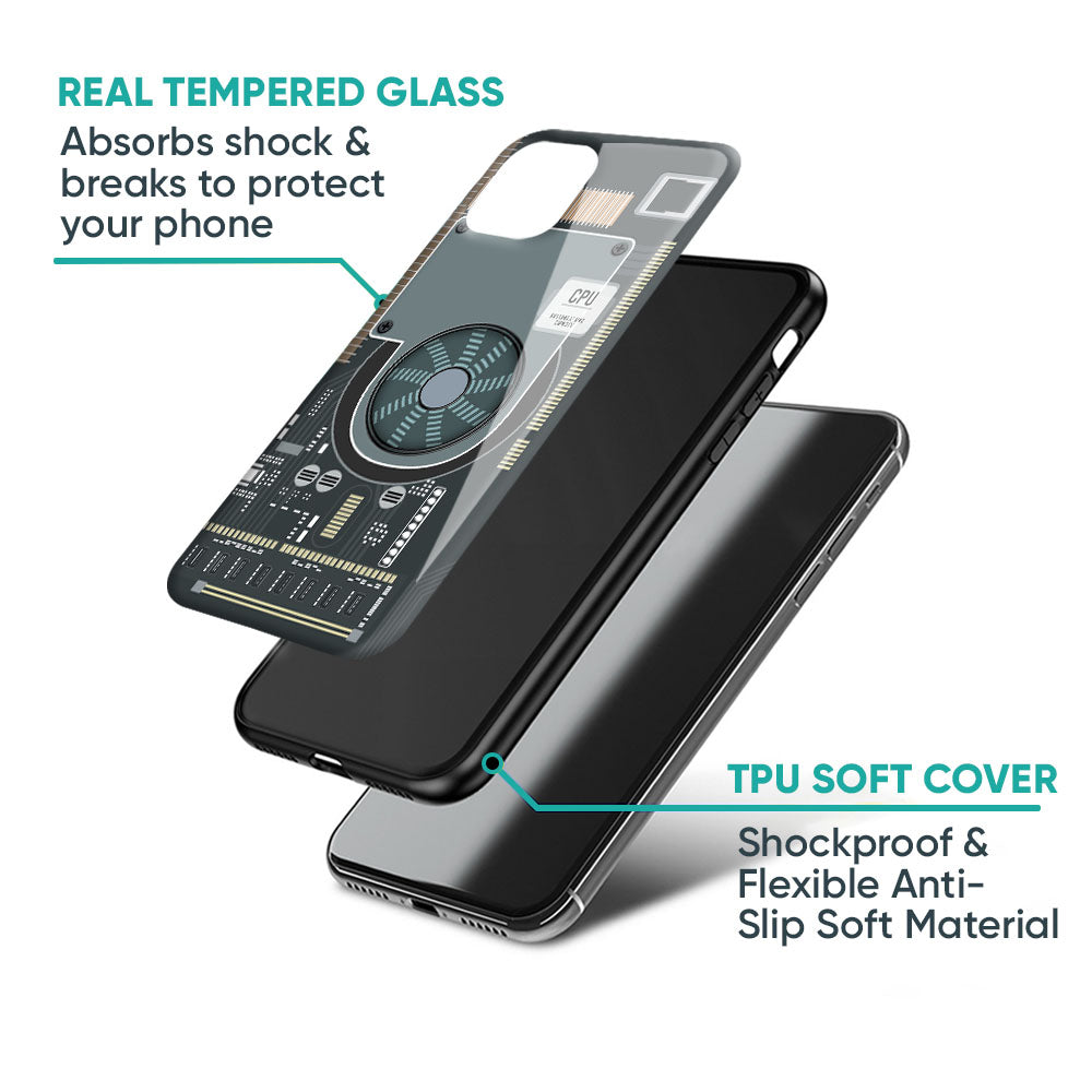 Motherboard Circuit Glass Case for Vivo X50 Pro