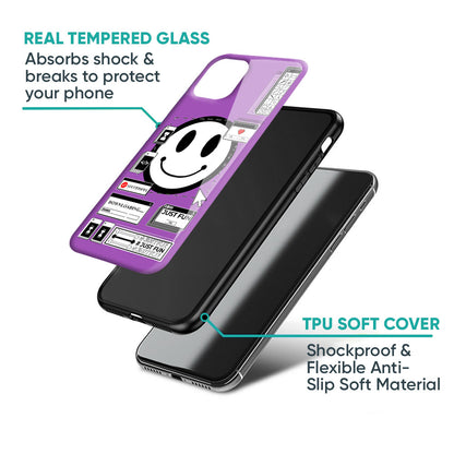 Code with Smile Glass Case for iPhone XS Max