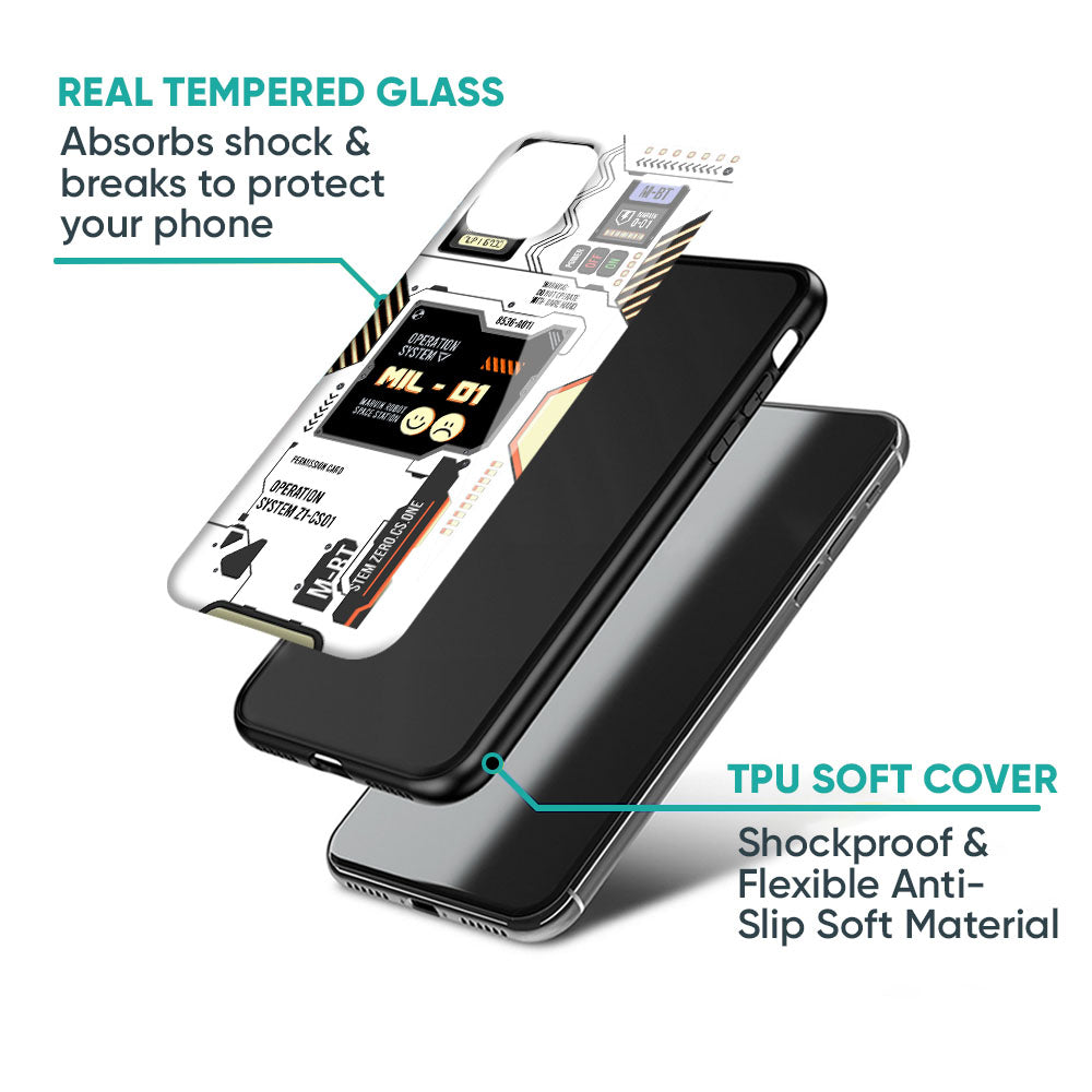Tech Display Glass Case for iPhone XS Max