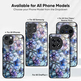 Majestic Flowers Glass Case