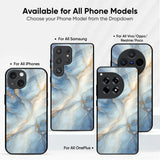 White Veins Glass Case