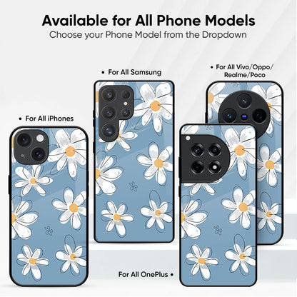 Blue Petal Glass Case