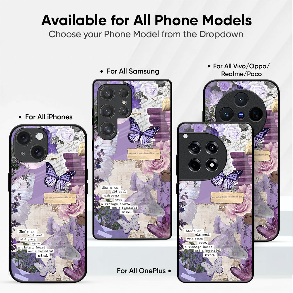 Violet Dreamscape Glass Case