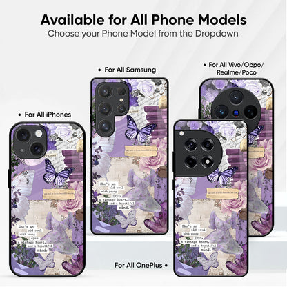 Violet Dreamscape Glass Case