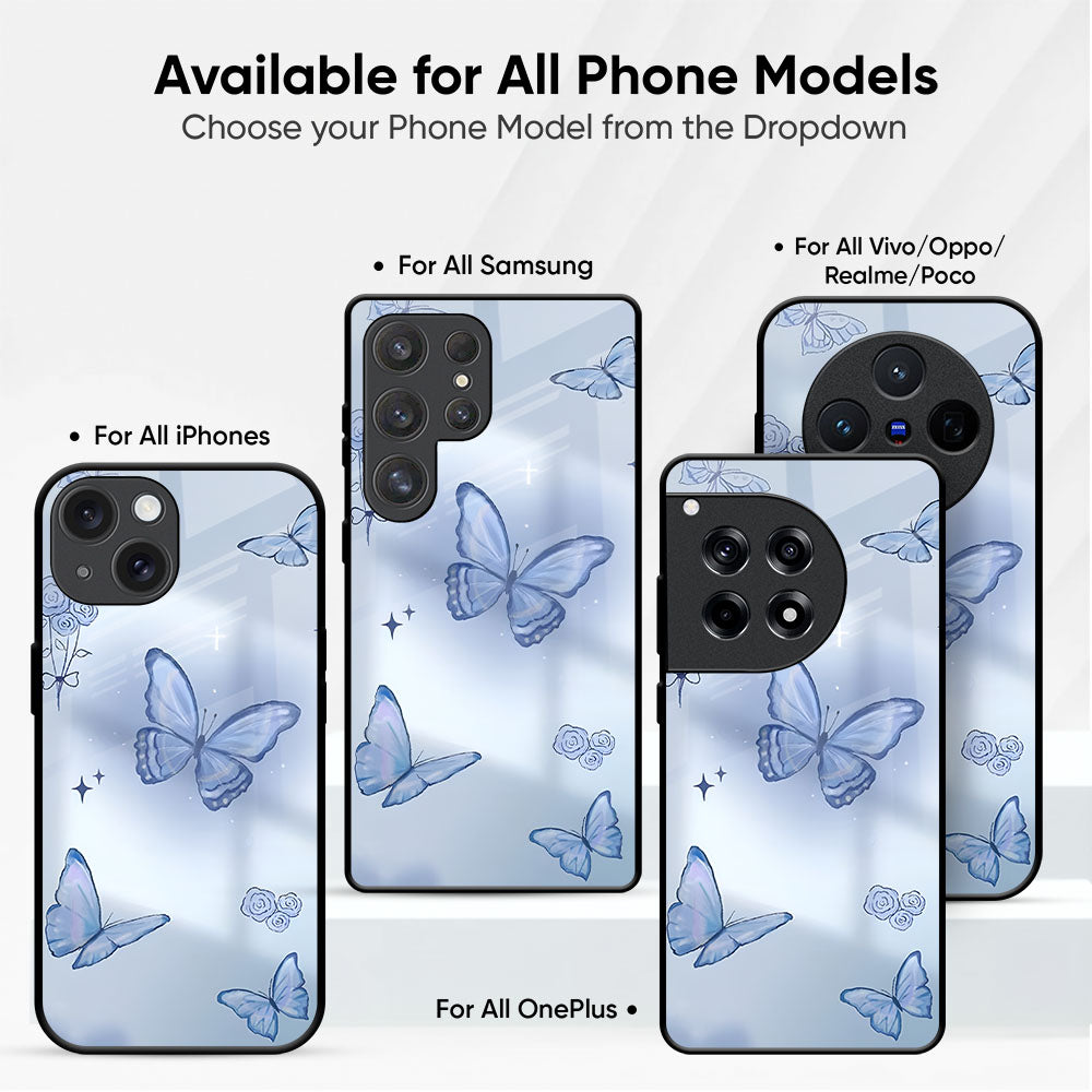 Winged Elegance Glass Case