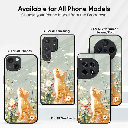 Sunny Catnap Glass Case