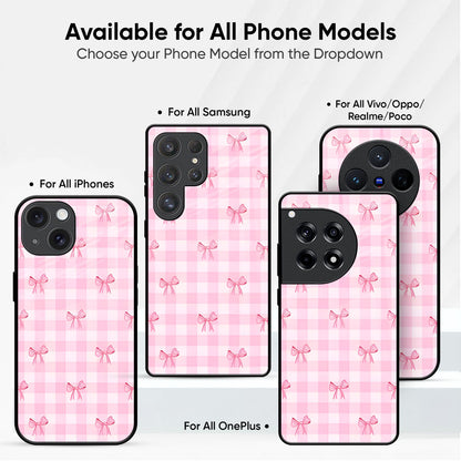 Bowtique Pattern Glass Case