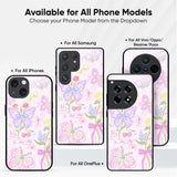 Butterfly Canvas Glass Case