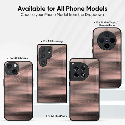 Rose Gold Shimmer Glass Case