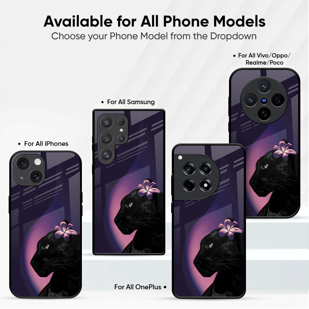 Black Panther Glass Case