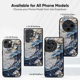 Blue Wave Glass Case