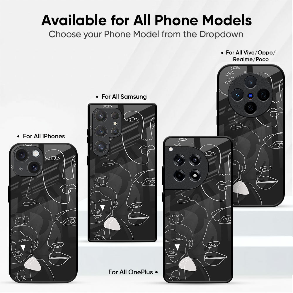 Face Art Glass Case