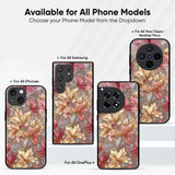 Maple Leaf Print Glass Case