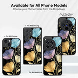 Elegant Floral Glass Case