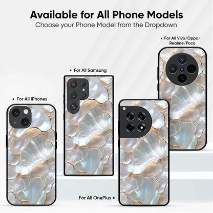Pearl Shell Glass Case