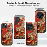 Traditional Red Tiger Glass Case