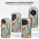 Leopard Abstract Print Glass Case