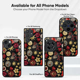 Golden Celestial Icons Glass Case