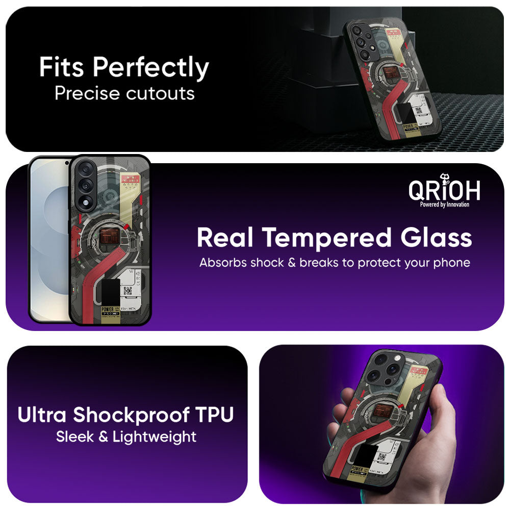 Cyber Core Glass Case - Glass Back Cover for Phone (View 3)