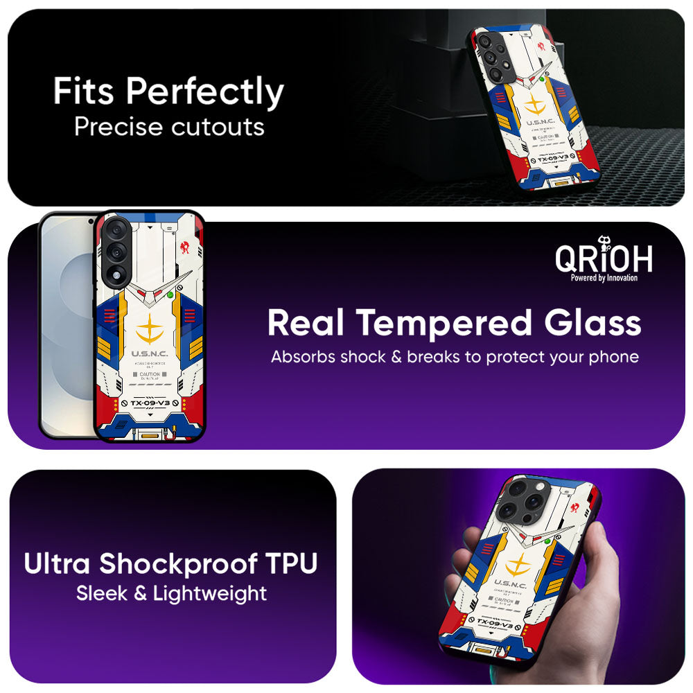 Mecha Armor Glass Case - Glass Back Cover for Phone (View 3)