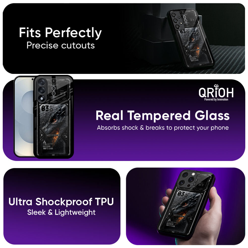 Dragon Fury Glass Case - Glass Back Cover for Phone (View 3)