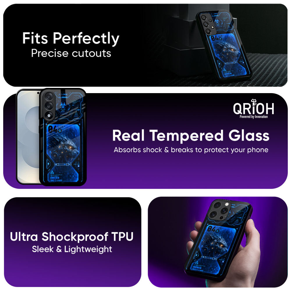 Blizzard Wolf Glass Case - Glass Back Cover for Phone (View 3)