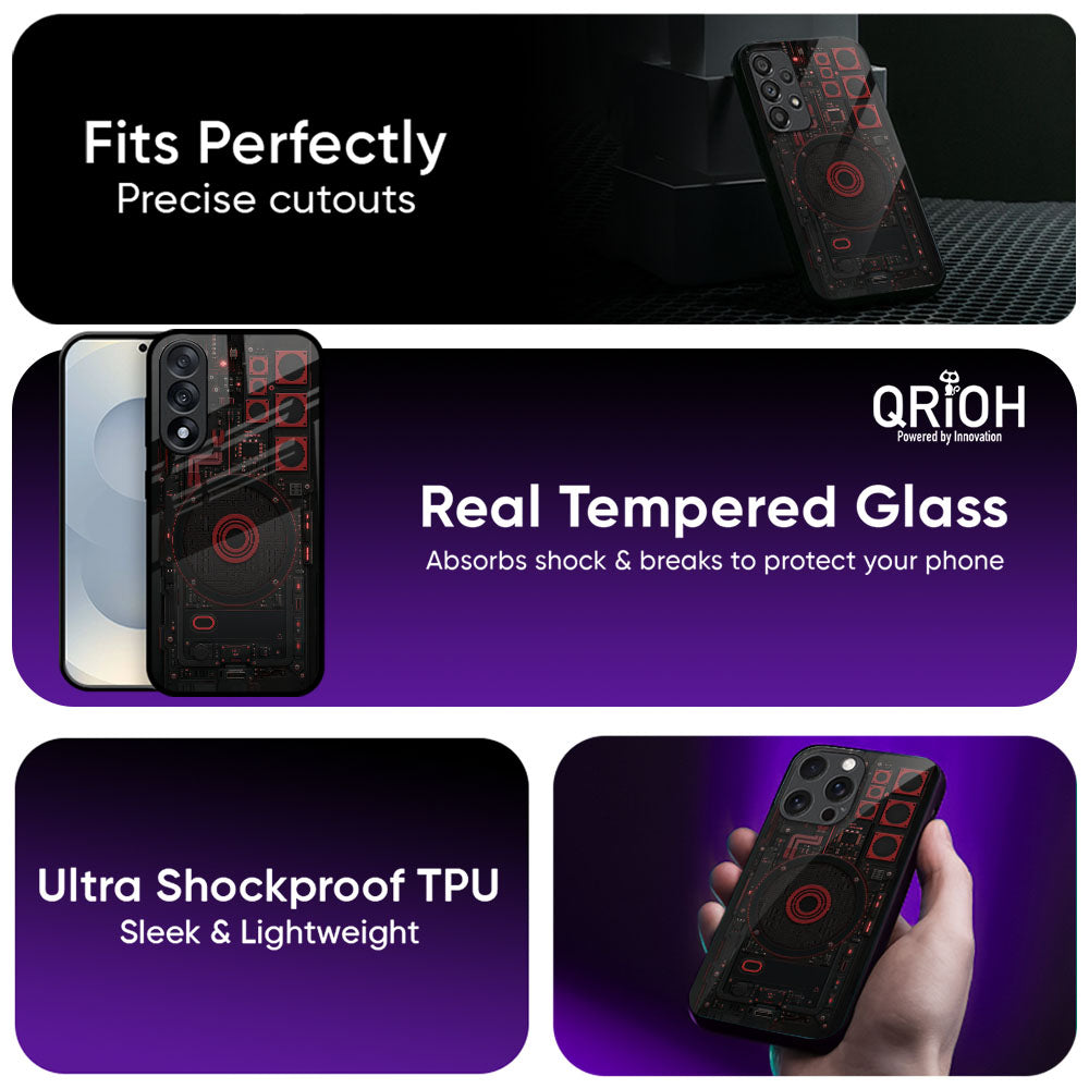Dark Nitro Glass Case - Glass Back Cover for Phone (View 3)