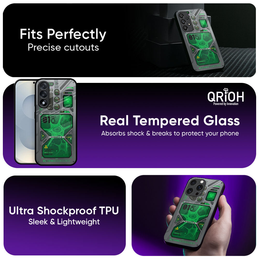 Toxic Strand Glass Case - Glass Back Cover for Phone (View 3)
