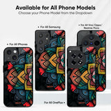 Retro Gorgeous Flower Glass Case