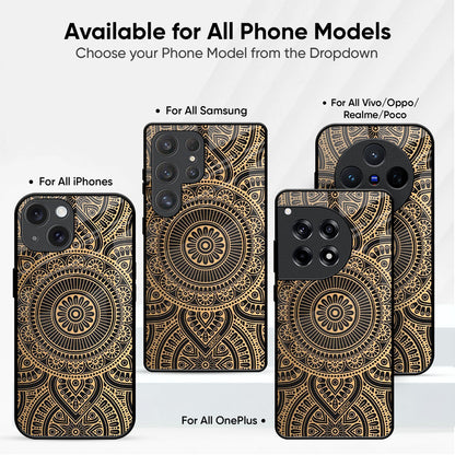 Luxury Mandala Glass Case