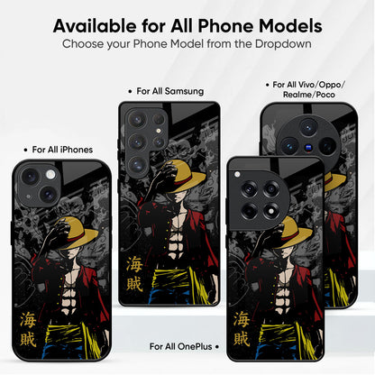 Dark Luffy Glass Case