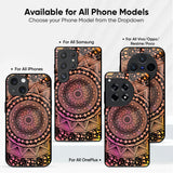 Floral Mandala Glass Case