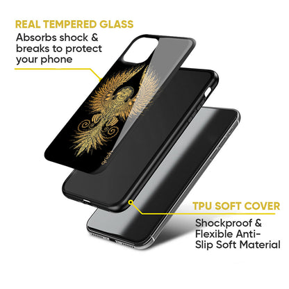 Mythical Phoenix Art Glass Case for Google Pixel 8A
