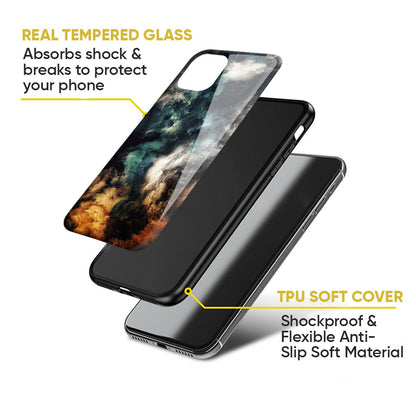 Multicolor Cloudy Smoke Glass Case for Google Pixel 8A