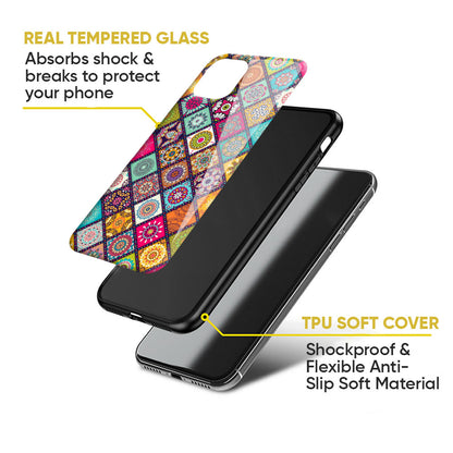 Multicolor Mandala Glass Case for Google Pixel 8A