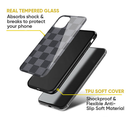 Grey Block Glass Case for Google Pixel 8A
