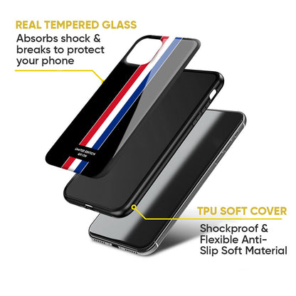 Flag Striped Glass Case for Google Pixel 8A
