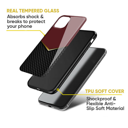 Shining Chevron Red Glass Case for Google Pixel 8A