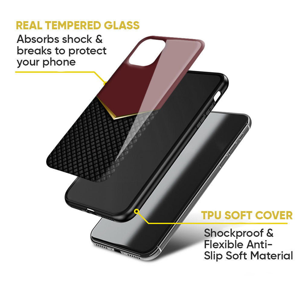 Shining Chevron Red Glass Case for Google Pixel 9 Pro