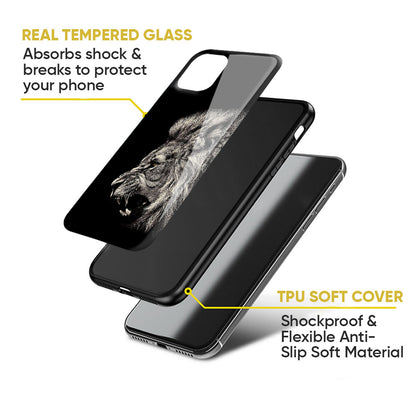 Brave Lion Glass Case for Google Pixel 8A