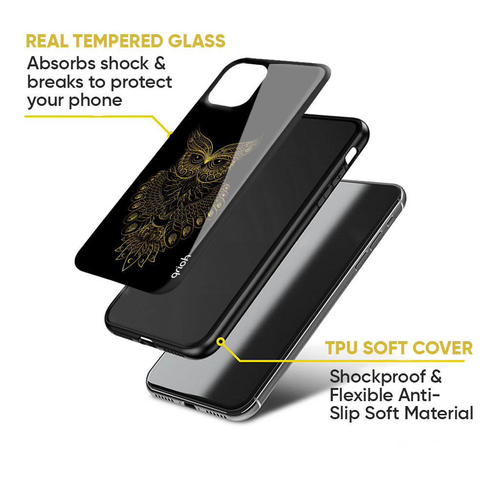 Golden Owl Glass Case for Google Pixel 8A