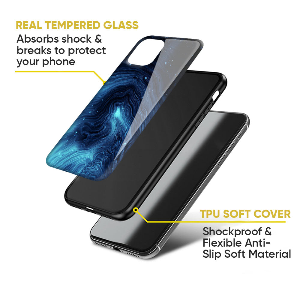 Dazzling Ocean Gradient Glass Case for Google Pixel 8A