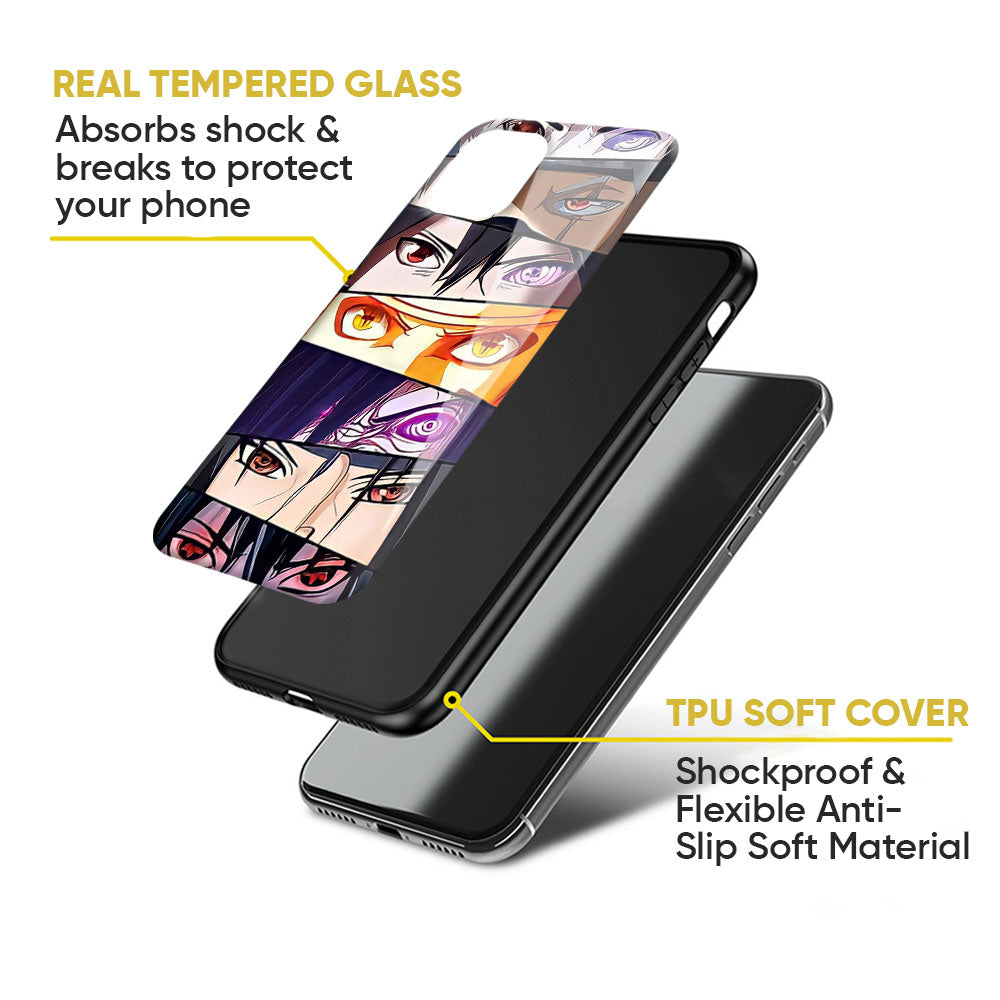 Anime Eyes Glass Case for Google Pixel 8A