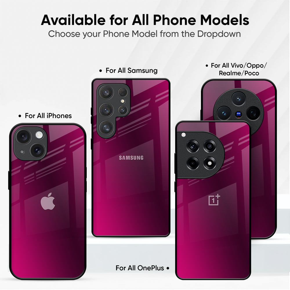 Pink Burst Glass Case