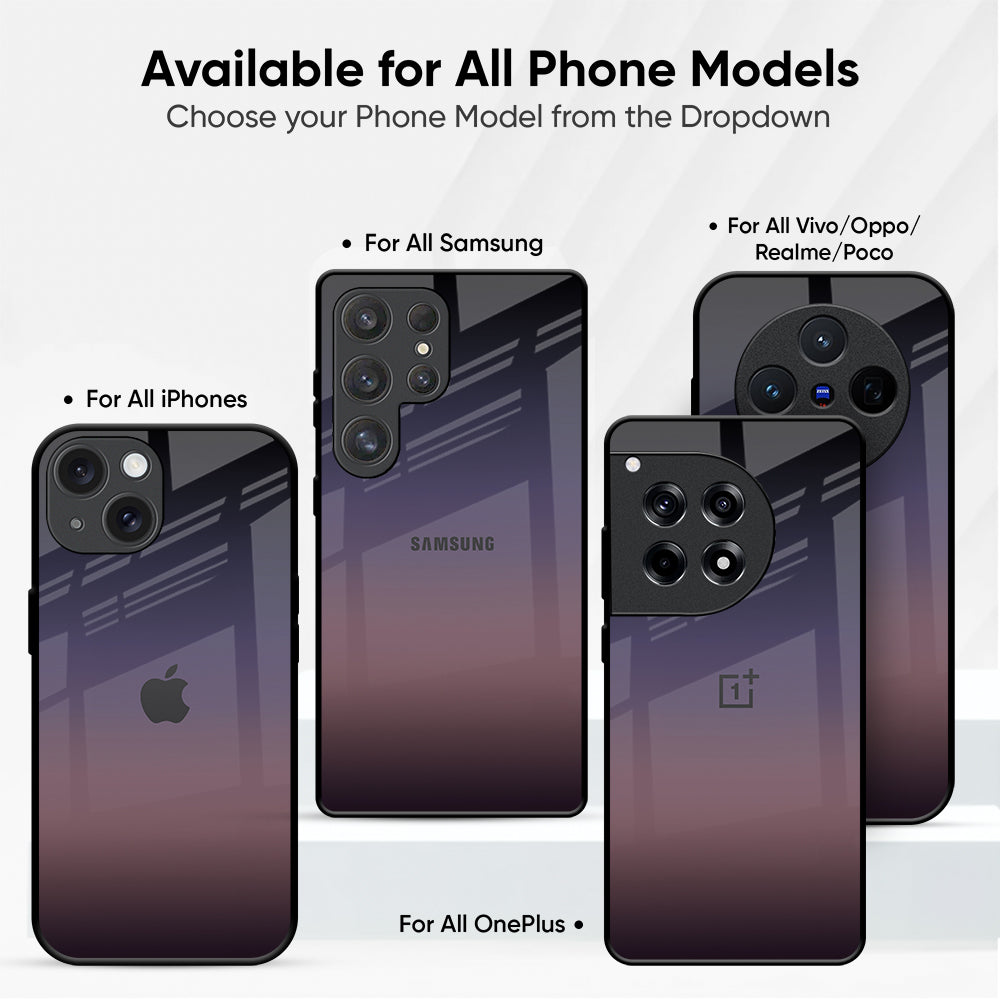 Grey Ombre Glass Case