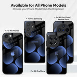 Five Blue Spots Glass Case